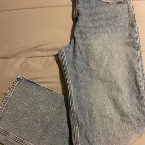 Abercrombie & fitch  curve love ultra high rise 90s straight jeans